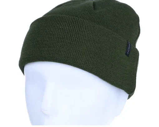 Indie Beanie Dark Green Cuff - Upfront