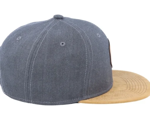 Italy Map Patch Dark Heather Grey/Suede Snapback - Iconic