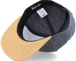 Italy Map Patch Dark Heather Grey/Suede Snapback - Iconic