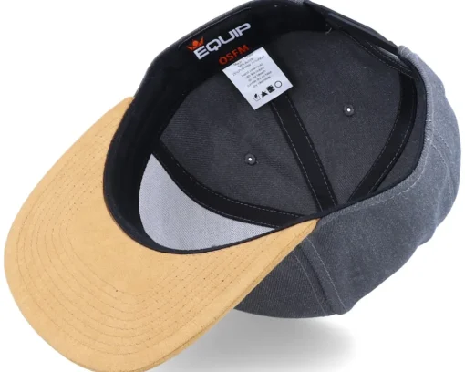 Italy Map Patch Dark Heather Grey/Suede Snapback - Iconic