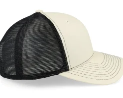 Ivory/Black/Black Contrast Stitch Trucker - Equip