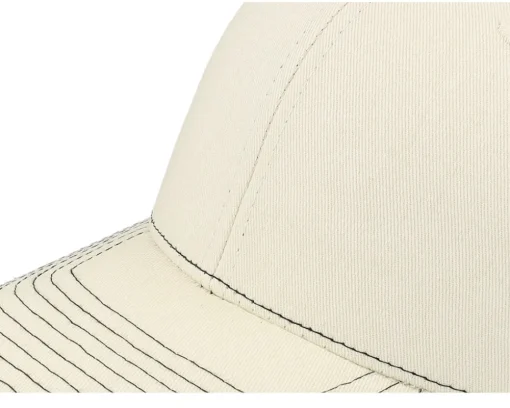 Ivory/Black/Black Contrast Stitch Trucker - Equip