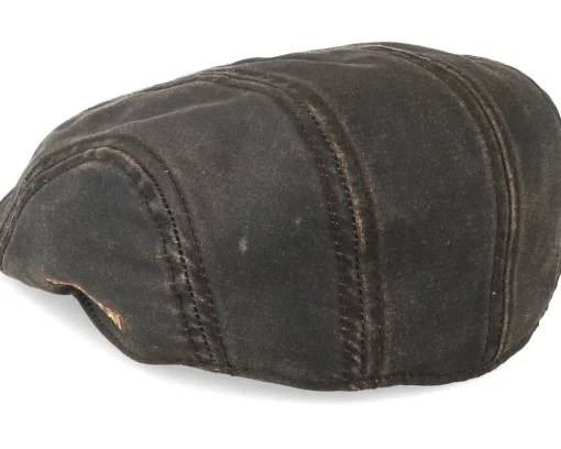 Ivy Cap Co/Pe Dark Brown Flat Cap - Stetson