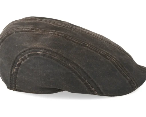 Ivy Cap Co/Pe Dark Brown Flat Cap - Stetson