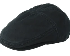 Ivy Cap Cotton Black Flat cap - Stetson