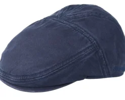Ivy Cap Cotton Navy Flatcap - Stetson