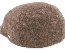 Ivy Cap In Wool-mix Fabric Nutria Flat Cap - Seeberger