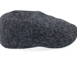 Ivy Cap Jersey Black/Charcoal Flat Cap - Stetson
