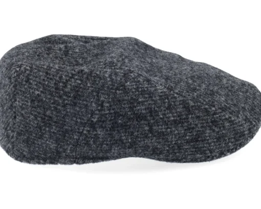 Ivy Cap Jersey Black/Charcoal Flat Cap - Stetson