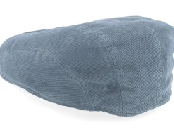 Ivy Cap Sustainable Corduroy Blue Flat Cap - Stetson