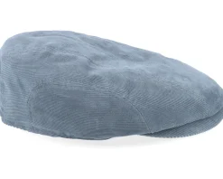 Ivy Cap Sustainable Corduroy Blue Flat Cap - Stetson