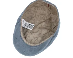Ivy Cap Sustainable Corduroy Blue Flat Cap - Stetson