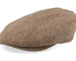 Ivy Cap Undyed Wool Sustainable Beige Flat Cap - Stetson