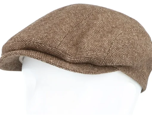 Ivy Cap Undyed Wool Sustainable Beige Flat Cap - Stetson