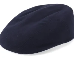 Ivy Cap Wool/Cashmere Navy Flat Cap - Stetson