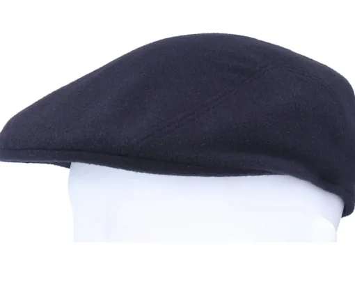Ivy Cap Wool/Cashmere Navy Flat Cap - Stetson