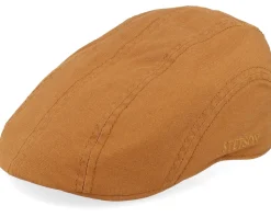 Ivy Cotton Twill Golden Honey Flat Cap - Stetson