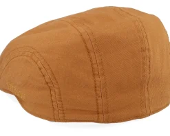 Ivy Cotton Twill Golden Honey Flat Cap - Stetson