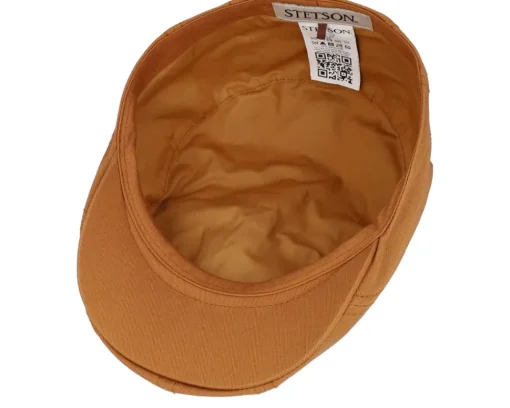 Ivy Cotton Twill Golden Honey Flat Cap - Stetson