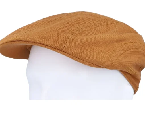 Ivy Cotton Twill Golden Honey Flat Cap - Stetson
