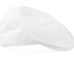 Ivy Cotton White Flat Cap - Stetson