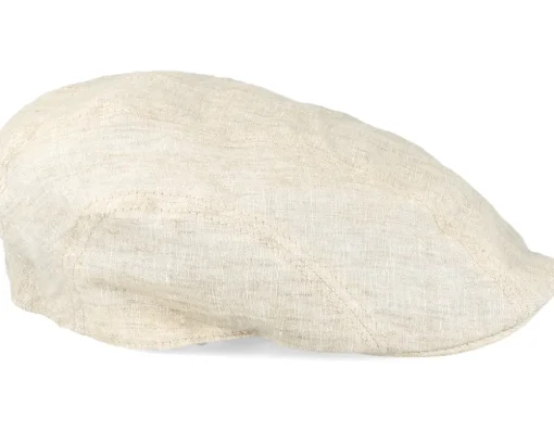 Ivy Linen Beige Flat Cap - Stetson