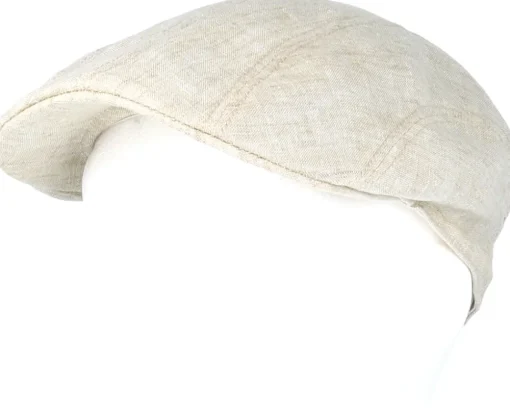 Ivy Linen Beige Flat Cap - Stetson