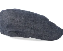 Ivy Linen Dark Grey Flat Cap - Stetson
