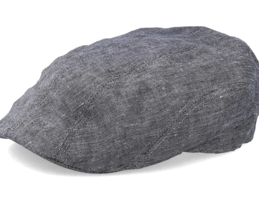 Ivy Linen Grey Flat Cap - Stetson