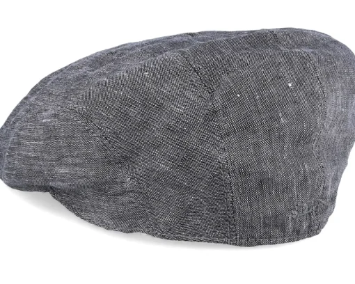 Ivy Linen Grey Flat Cap - Stetson