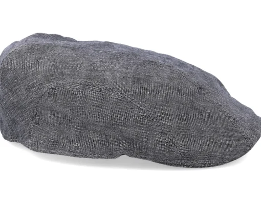 Ivy Linen Grey Flat Cap - Stetson