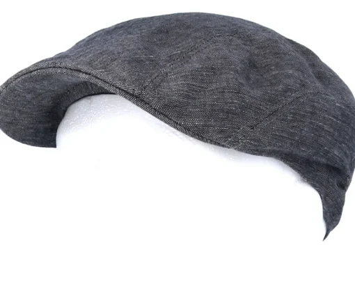 Ivy Linen Grey Flat Cap - Stetson