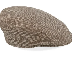 Ivy Modern Cap Brown Flat Cap - Wigéns