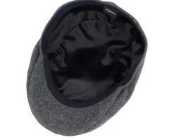 Ivy Modern Cap Grey Melange Flat Cap - Wigéns