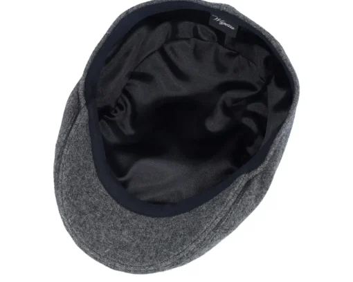 Ivy Modern Cap Grey Melange Flat Cap - Wigéns