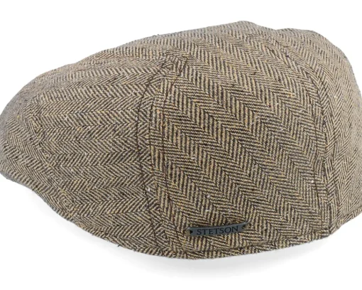 Ivy Silk/Cotton Tan Flat Cap - Stetson