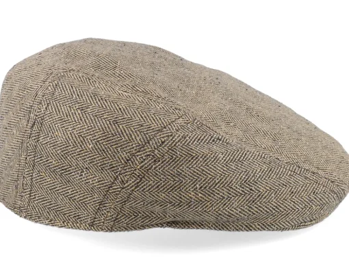 Ivy Silk/Cotton Tan Flat Cap - Stetson