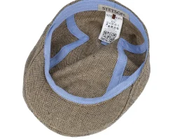 Ivy Silk/Cotton Tan Flat Cap - Stetson