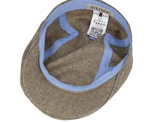 Ivy Silk/Cotton Tan Flat Cap - Stetson