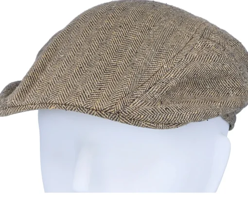 Ivy Silk/Cotton Tan Flat Cap - Stetson