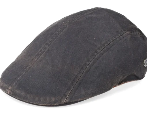 Jacky 100% Cotton Dark Brown Flat Cap - MJM Hats