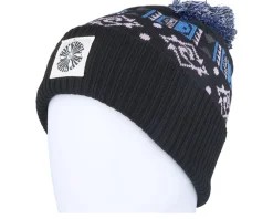 Jacquard Tall Beanie Black Pom - Rip Curl