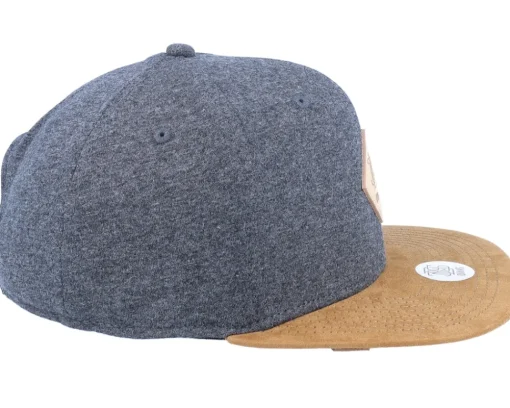Jersey Patch Heather Charcoal Snapback - Djinns