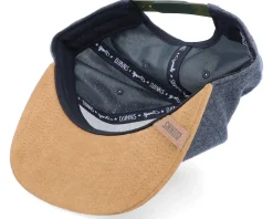Jersey Patch Heather Charcoal Snapback - Djinns