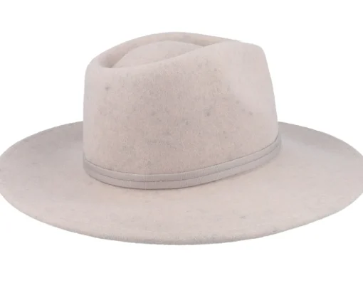 Joanna Felt Packable Hat Oatmeal Fedora - Brixton