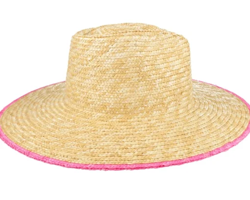 Joanna Festival Honey/Pink Straw Hat - Brixton