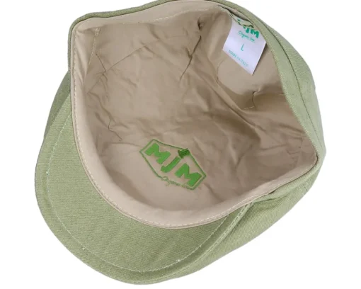 Jordan Organic Hemp Green Flat Cap - MJM Hats