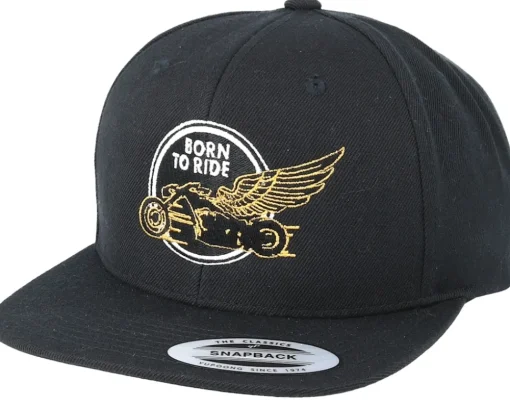 Just Fly Away Black Snapback - Born To Ride