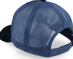 K Bye. Pop Art Velvet Navy A-Frame Trucker - Calza Pennello
