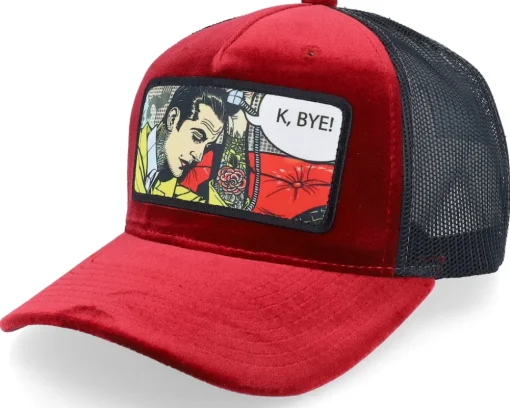 K Bye. Pop Art Velvet Navy A-Frame Trucker - Calza Pennello